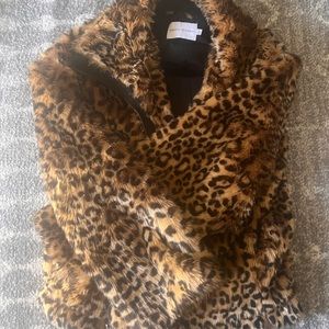 EUC Rebecca Minkoff Leopard Jacket SZ M fits like L!